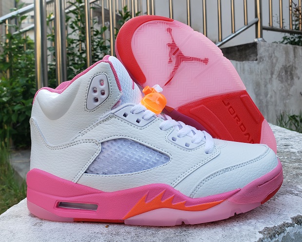 Women Air Jordan Shoes 5 Pinksicle